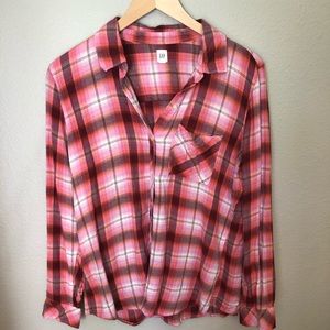 GAP Tops - Gap, large , pink flannel. GAP Tops - Gap, large , pink flannel.